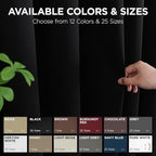 Joydeco Blackout Door Curtain for Doorway Privacy 84 Inches Long, Grommet - Image 7