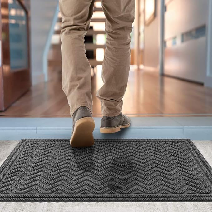 Mibao Front Door Mat, Dirt Trapper Welcome Mat - Image 5