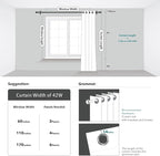 Deconovo Blackout Curtains for Bedroom, Thermal Insulated Soundproof Drapes - Image 6