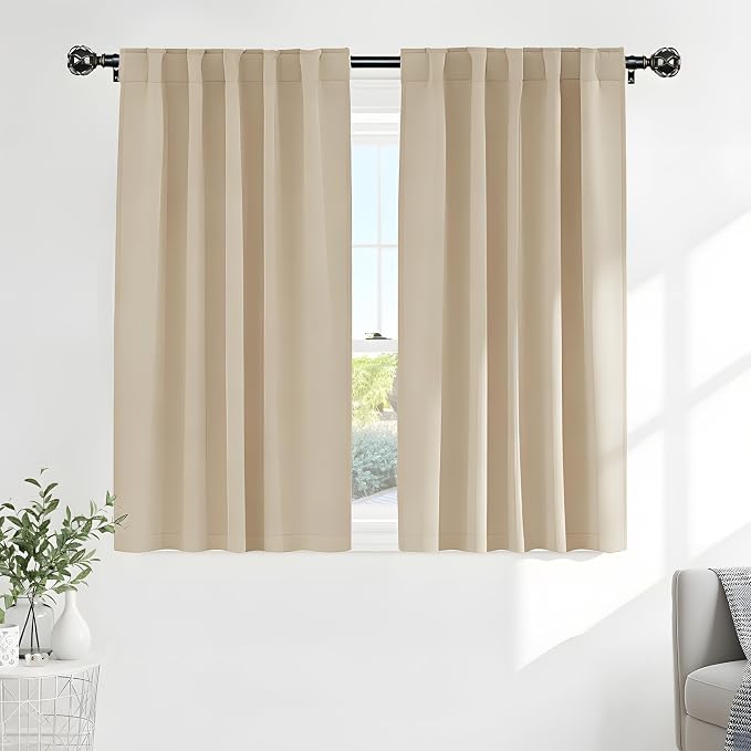 Pony Dance Blackout Curtains for Bathroom by PONYDANCE