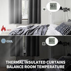 BGment Dark Grey Blackout Curtains - Image 4