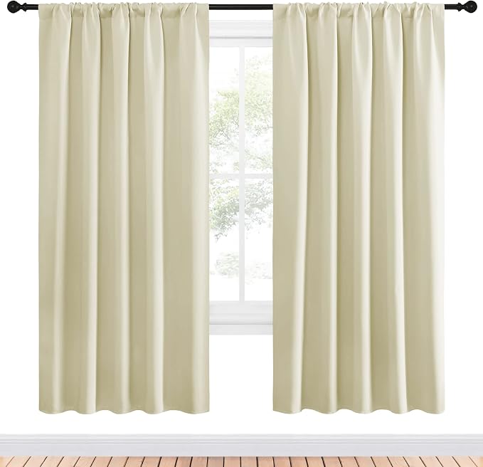 NICETOWN Living Room Curtains, Home Decorations Thermal Insulated Solid Rod - Image 2