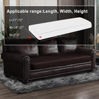Leather Look Couch Cushion Covers Sofa Seat Slipcovers Sets Couches Furniture - Image 3