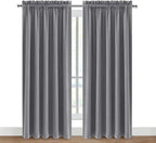 DWCN Grey Blackout Curtains for Bedroom, Thermal Insulated Energy Saving Room - Image 9