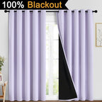 Yakamok 2 Thick Layers 100% Completely Blackout Window Curtains, Thermal - Image 2