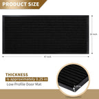 Yimobra Front Door Mat Outdoor Indoor Entrance, 100% Waterproof All-Season All - Image 2