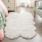 ORINOVA White Fluffy Washable Shag Area Rugs - Image 3