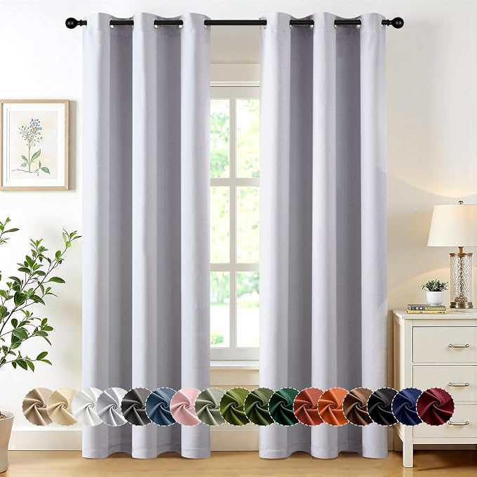 MIULEE Blackout Curtains for Bedroom Living Room 84 Inches Long 2 Panels by MIULEE