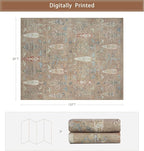 Washable Rugs 8x10 Area Rugs for Living Room, Dining Room-Large Ultra Soft Faux - Image 2