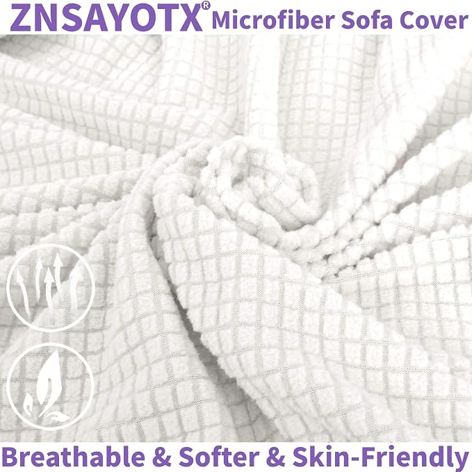 ZNSAYOTX Stretch Oversized Couch Cover Universal Sofa Covers - Image 8