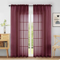 Extra Wide Sheer Curtains 90 Inches Long 2 Panels, Light Filtering Lightweight by Home
