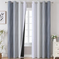 Estelar Textiler Thermal Insulated Blackout Curtains 96 Inches Long, Ombre Grey by ESTELARTEXTILER