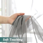 Chyhomenyc Charcoal Grey Sheer Valances - Image 7