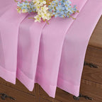Light Pink Sheer Curtains Tier 30 Inches Length 2 Panels, Light Filtering - Image 6