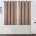 LEMOMO Cappuccino Blackout Curtains/52 x 45 Inch Length Set of 2 Panels Grommet by Lemomo