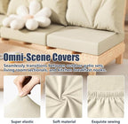 8Pcs Stretch Patio Cushion Covers, Outdoor Couch & Sofa Replacement Slipcovers - Image 4