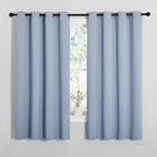 NICETOWN Vintage Blue Blackout Curtains 68 inches Length by NICETOWN