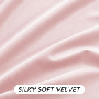 RYB HOME Pink Velvet Curtains 90 inches, Back Tab Soft Fabric Room Darkening - Image 3