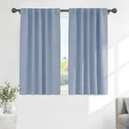 PONY DANCE Short Blackout Curtains Set by PONYDANCE