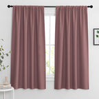 RYB HOME Blackout Curtains for Bedroom Living Room 63 inches Long, Thermal by RYBHOME