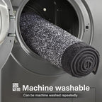 Bathroom Rugs 24x17 Non Slip Washable, Dark Grey Bath Mat - Image 9