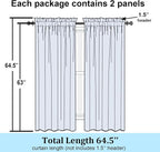 Simplebrand Hunter Green Sheer Curtains 63 Inch Length 2 Panels, Rod Pocket - Image 8