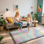 Shag Area Rug for Bedroom 3x5, Fluffy Area Rugs for Living Room, Soft Fuzzy Rug - Image 4