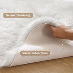 ORINOVA White Faux Sheepskin Shag Fur Rug Washable Area Rugs - Image 4
