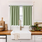 RYB HOME 100% Blackout Short Curtains by RYBHOME