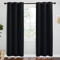 NICETOWN Bathroom Blackout Thermal Curtains and Drapes, 2 Panels, 42 inches by NICETOWN