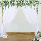 White Tulle Backdrop Curtain for Parties Wedding 10ft x 8ft Sheer Backdrop - Image 8