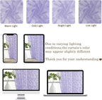 Chyhomenyc Light Purple Sheer Curtains 72 Inches Long 2 Panels Set, Light - Image 8