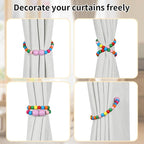 KLOGTSIND Magnetic Curtain Tiebacks, 2 Pack Curtain Holdbacks - Image 4
