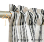 jinchan Linen Striped Valance Window Treatment - Image 7