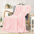 inhand Super Soft Pink Cute Throw Blanket, Cozy Plush Fleece Blanket Throw Size by inhand