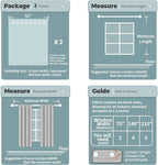 BGment Room Darkening Curtains 95 Inches Long - Image 6