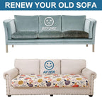 Smiry Printed Couch Cushion Covers, Stretch Soft Couch Covers - Image 8