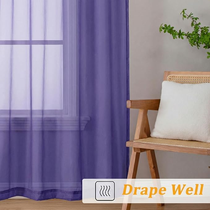Gwine Sheer Curtains 96 Inches Long - Image 6