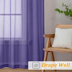 Gwine Short Kitchen Sheer Curtains 36 Inch Length - Image 6