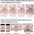 Lecloud Blush Pink Sheer Curtains 96 Inches Long 2 Panels Set, Modern Farmhouse - Image 5