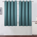 LEMOMO Blackout Curtains 52 x 45 inch/Sea Teal Curtains Set of 2 Panels/Thermal by Lemomo