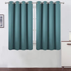 LEMOMO Blackout Curtains 52 x 45 inch/Sea Teal Curtains Set of 2 Panels/Thermal by Lemomo