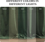 RYB HOME Elegant Green Velvet Curtains 84 inches Long, Light Blocking, Thermal - Image 7