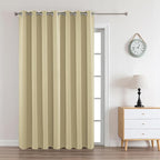 Joydeco Beige Custom Solid Single Blackout Curtain by JOYDECO