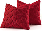 decorUhome Valentine’s Day Soft Plush Throw Pillow Covers 16x16 Inch Set of 2 - Image 5