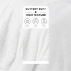 Bedsure GentleSoft Fuzzy Sherpa Faux Fur Twin Blanket White Cozy Gifts - Image 3