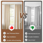 Gold Curtain Rod for Windows 28 to 48 Inch, 2 Pack 5/8 Inch Diameter Adjustable - Image 4