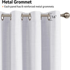 100% Blackout Shield Linen Blackout Curtains - Image 5