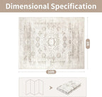 Washable Rugs 8x10 Area Rugs for Living Room, Dining Room- Modern Abstract - Image 2