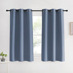 NICETOWN Kitchen Curtains Blackout Drapes, Stone Blue, Thermal Insulated by NICETOWN